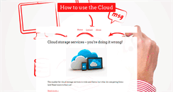 Desktop Screenshot of howtousethecloud.net